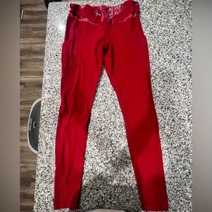 Red Lulu Lemon Leggings